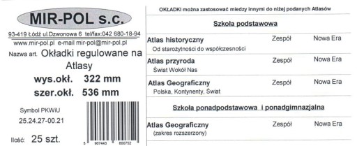 Obal na učebnicu 322 mm, nastaviteľný pre atlasy