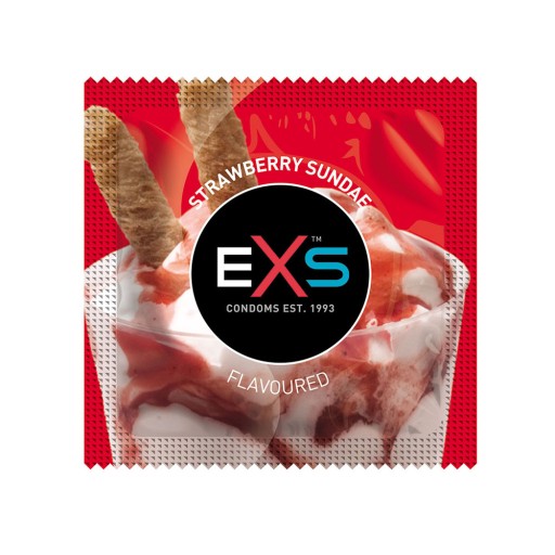 Exs zmiešané kondómy s príchuťou 12 ks.