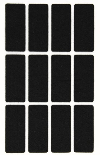 Samolepiace plsti STAROSTLIVOSŤ O PODLAHU 25 x 60 mm ČIERNA