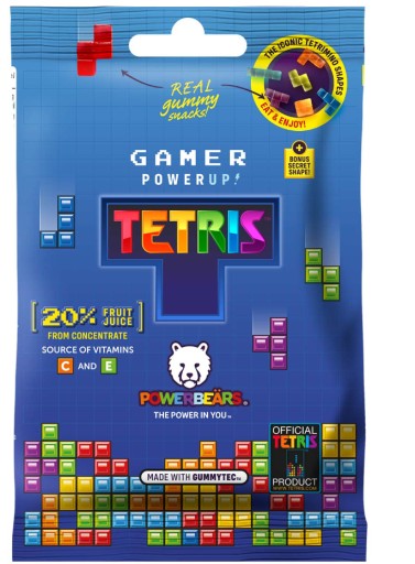 Powerbeärs Gamer PowerUp Tetris ovocné želé 50g