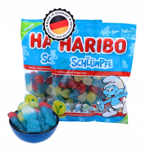 HARIBO Schlumpfe Smurfs Ovocná želé fazuľa 175g DE
