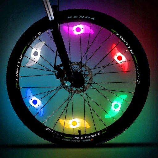 FAREBNÝ NÁSTROJ NA BICYKEL LED