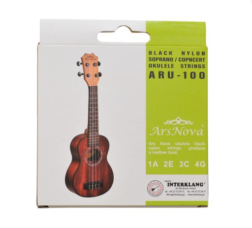 PROMO@ UKULELE STRUNKY ČIERNY NYLON + DOPLNKY