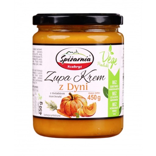 Tekvicová krémová polievka 450 g - skvelé zloženie! Szubryt Vege