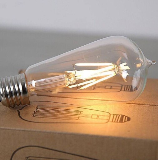 LED žiarovka ST64 E27 Filament 4000K 4W natural
