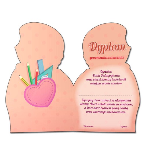 PRIJÍMACÍ DIPLOM ŠTUDENTA, výrez, skladací