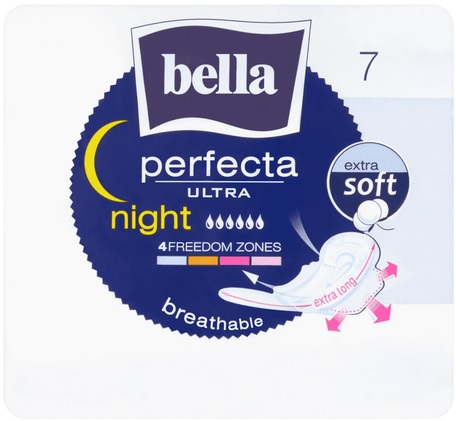 Bella Perfecta Ultra Night hygienické vložky 7 ks