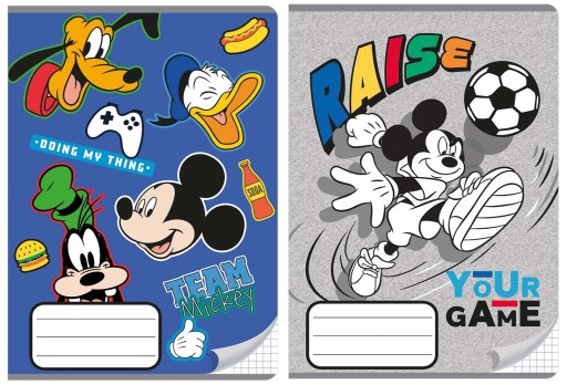 Štvorcový zápisník Mickey Mouse A5