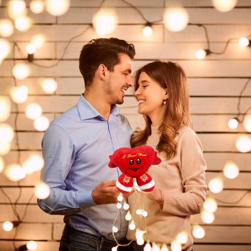 MASKOT PLYŠOVÉ SRDCE V TVARE SRDCA - IDEÁLNE NA VALENTÍNA