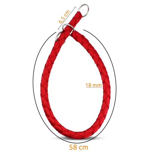 Golier Cavo, L–XL: 52–60 cm/Ø 18 mm, červený