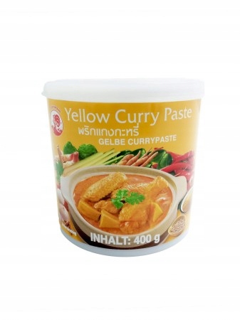 ŽLTÁ KARI PASTA 400g KOHÚT ZNAČKY THAJSKO