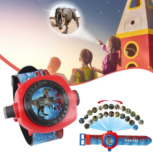 Elektronické hodinky Dinosaur HOURS s projektorom