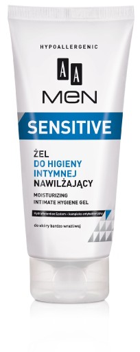 AA Men Sensitive Gel na intímnu hygienu hydratuje
