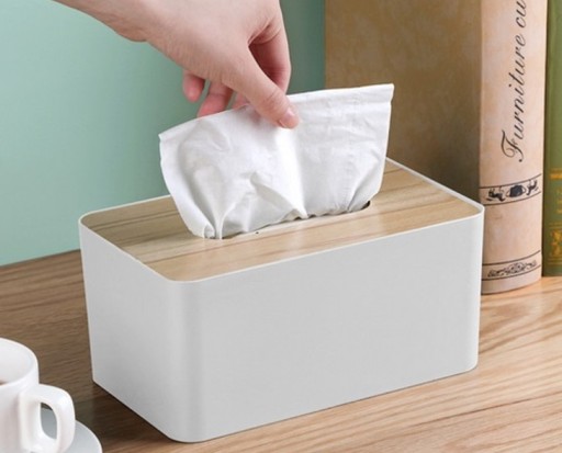 NÁDOBKA NA Utierky, BAMBUSOVÉ veko, LOFT box