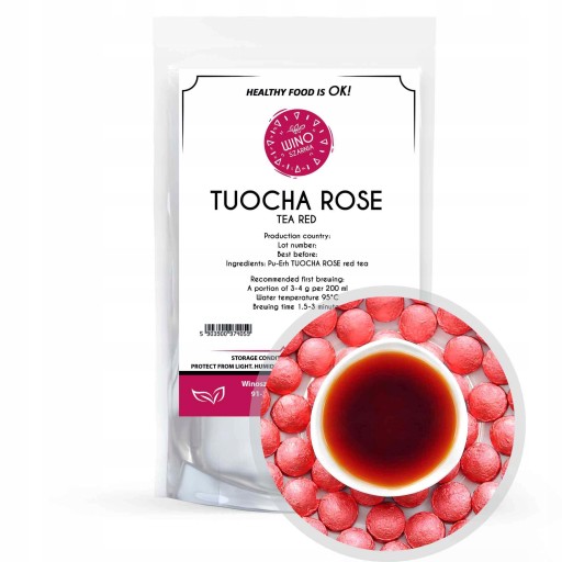 Lisovaný čaj červený PU ERH TUOCHA RUŽA 100g puerh