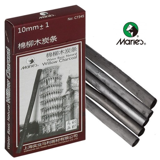 Prírodný uhlík 5 ks Maries 10 mm