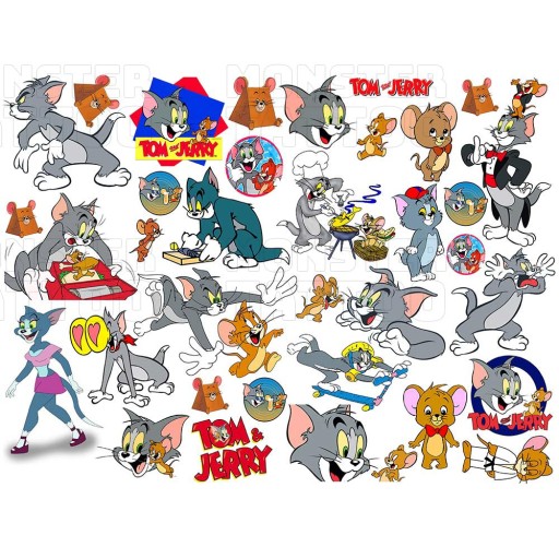 UMÝVAJÚCE DOČASNÉ TETOVANIE PRE DETI TOM A JERRY ORIGINÁLNE DIZAJNY