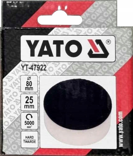 LEŠTIACA HUBKA YATO, TVRDÝ VELCRO PODLOŽKA, 80mm