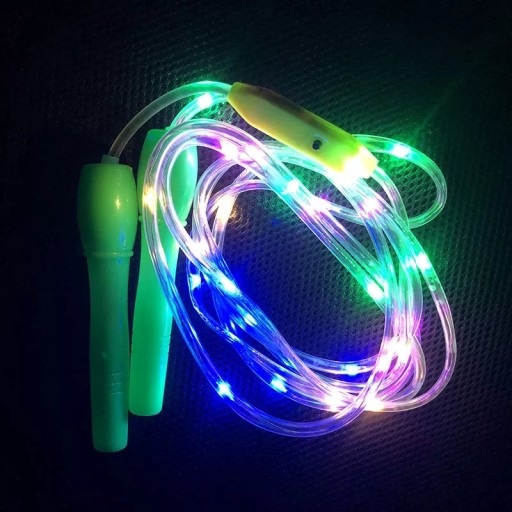 LED nylonové švihadlo, 2,5M, pre deti