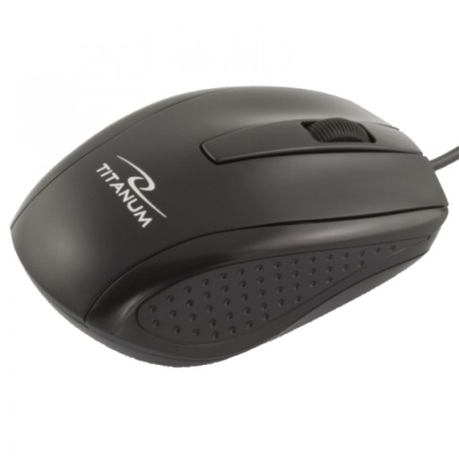 Optická drôtová myš Titanum 3D MARLIN TM110K, čierna