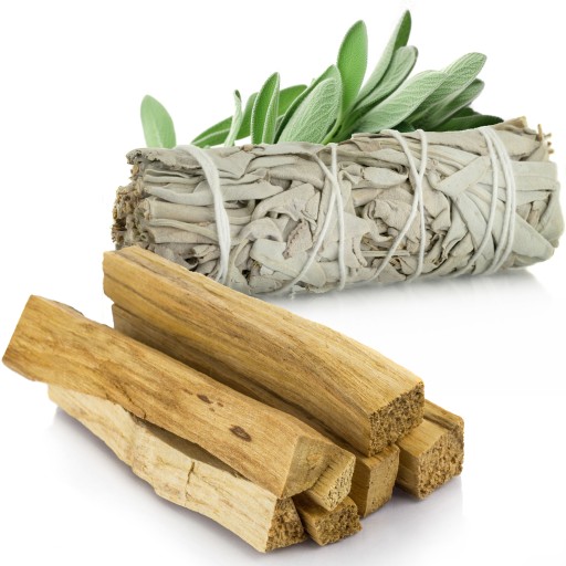 PALO SANTO KADIDLO + SÚPRAVA BUNDLE BIELEJ ŠALVI
