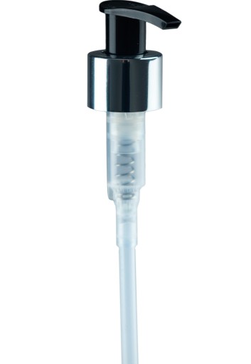 HDPE FĽAŠA s pumpičkou na mydlo, 250 ml, čierna