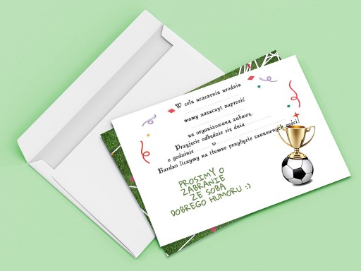POZVÁNKA NA FUTBAL FUTBAL K NARODENINÁM DIEŤAŤA + OBÁLKA ZDARMA