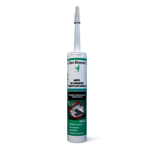 Akryl na vetracie potrubie, sivý 280ml Braven