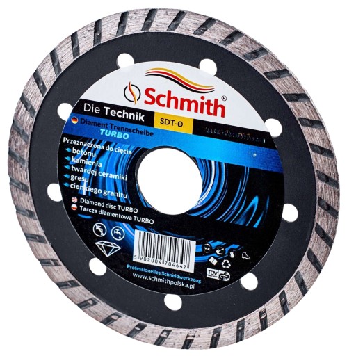 DIAMANTOVÝ KOTOUČ 125mm 22,2mm NA PIRÁČOVÉ OBKLADY BETÓNOVÁ GLAZURA TURBO SCHMITH