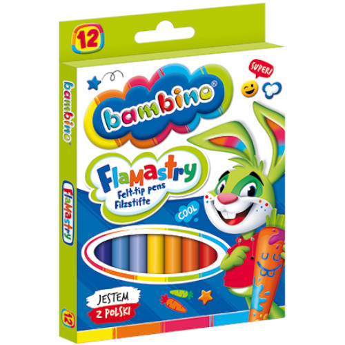 Fixky, fixky, fixky, 12 farieb BAMBINO do školy