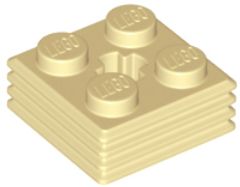 LEGO 2X2X2/3 VLNITÝ BÉŽOVÝ PIESOK Č. 71752
