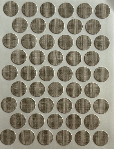 Čiapky na nábytok samolepiace 14mm - bavlna (2732) - 50 ks.