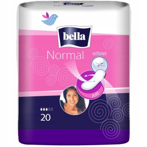 BELLA Normálne hygienické vložky bez krídel 20 ks.