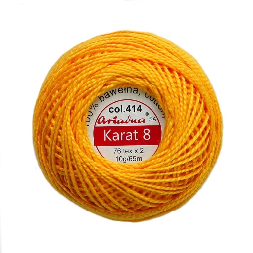 Karat šnúra 8 oranžová 0414 ARIADNA 65m
