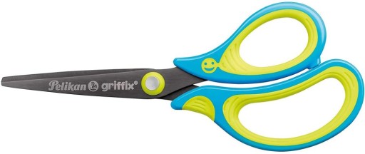 Titánové školské nožnice 14,5cm, ergonomické pre pravákov Pelikan