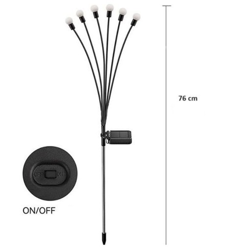 Solárna lampa Púpavové gule Záhradné gule 70cm + Twilight Senzor