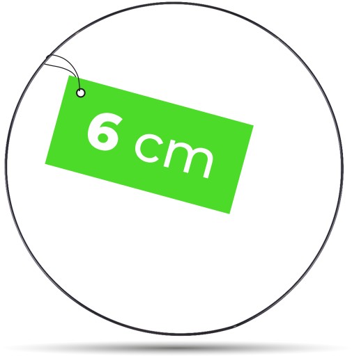 ČIERNA kruhová obruč pre lapače snov a makramé 6 cm