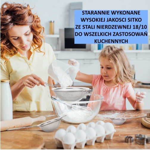 Kovové sitko 10CM NEREZOVÉ KUCHYNSKÉ sitko na pasírovanie KOKO