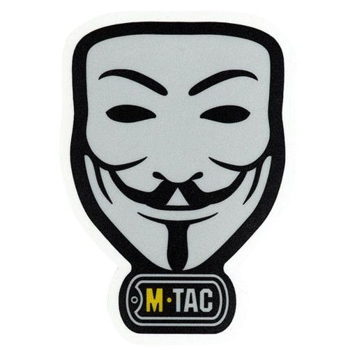 NÁLEPKA ANONYMNÁ TVÁR CHLAP FAWKES ANONYMITA M-TAC REFLECTIVE