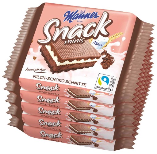 Manner Kakaové oblátky s mliečnym krémom, 5 bal