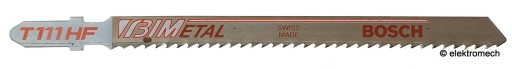 List do priamočiarej píly BOSCH T111HF, drevo, kov