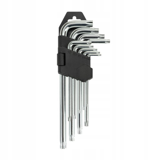 TORX KĽÚČE 9 kusov oceľový imbusový kľúč T10 - T50 Súprava imbusových kľúčov Torx