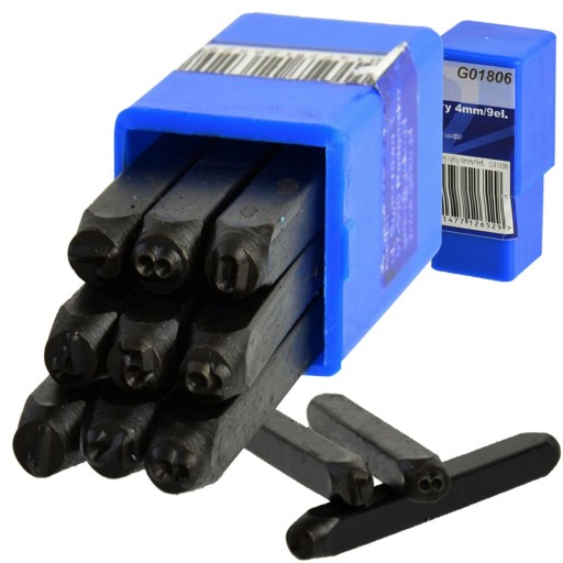 Číselné čítačky 4 mm 9 kusov. GEKO G01806