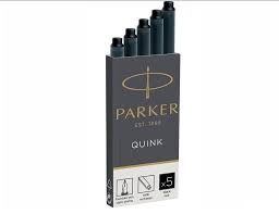 Náplne PARKER QUINK do plniacich pier, čierne