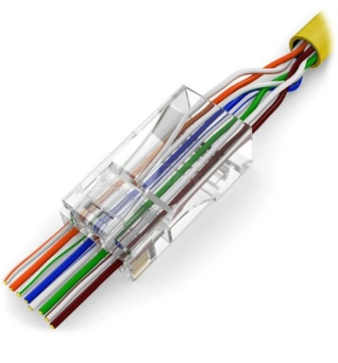 RJ45 ZÁSTRČKA PRIESTOR CAT 6 UTP RJ45T/6 20PCS