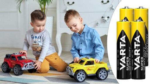 4X VÝKONNÉ ZINOK-UHLÍKOVÉ BATÉRIE AA R6 PRSTY MYŠ KLÁVESNICA DIAĽKOVÉ