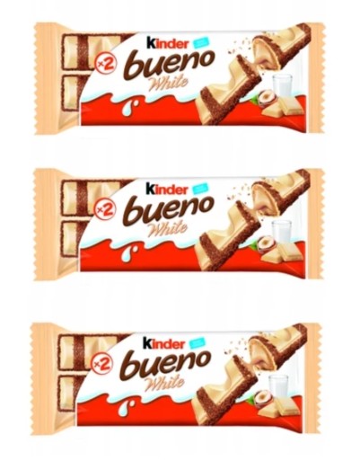 Kinder Bueno White oblátky 1ks x 39g biela tyčinka Ferrero pre deti