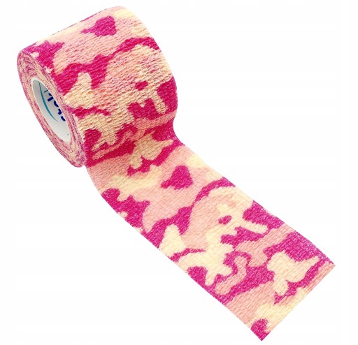 KOHÉZNY ELASTICKÝ BANDÁŽ 4,5 x 5 RUŽOVÝ CAMO