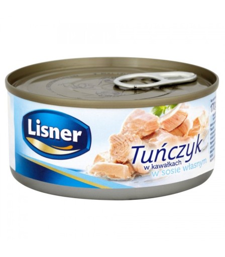 LISNER Tuniak vo vlastnej omáčke kúsky 170 g