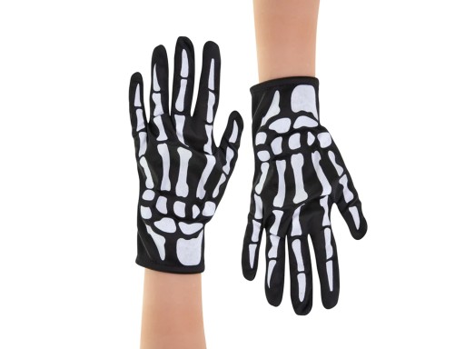 Halloweenske kostrové rukavice - 1 pár